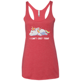 T-Shirts Vintage Red / X-Small I Can't Exist Today Women's Triblend Racerback Tank