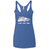 T-Shirts Vintage Royal / X-Small I Can't Exist Today Women's Triblend Racerback Tank