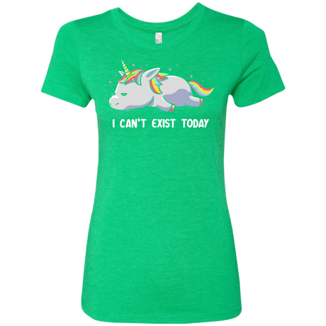 T-Shirts Envy / S I Can't Exist Today Women's Triblend T-Shirt