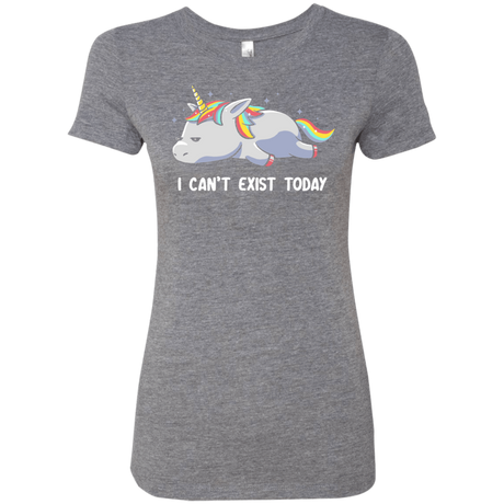 T-Shirts Premium Heather / S I Can't Exist Today Women's Triblend T-Shirt