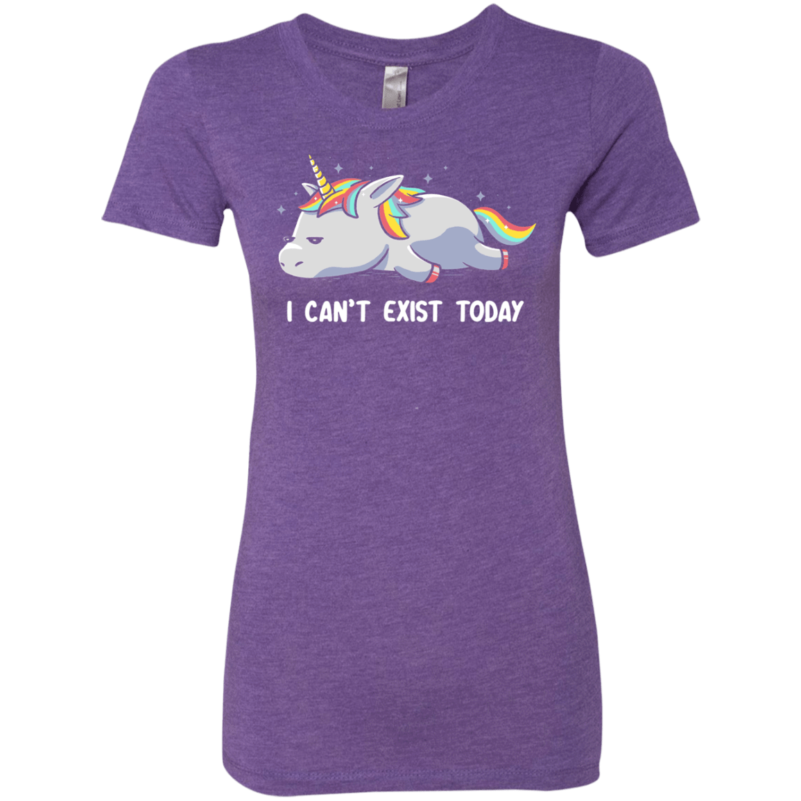 T-Shirts Purple Rush / S I Can't Exist Today Women's Triblend T-Shirt