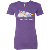 T-Shirts Purple Rush / S I Can't Exist Today Women's Triblend T-Shirt
