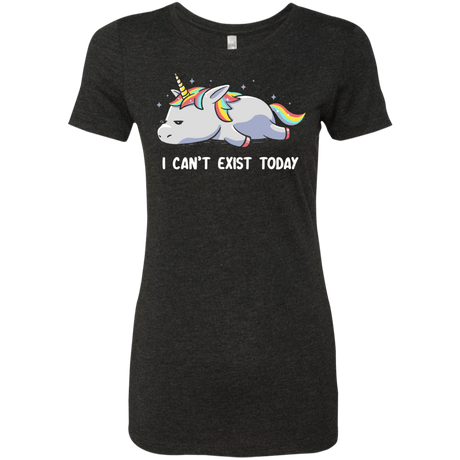 T-Shirts Vintage Black / S I Can't Exist Today Women's Triblend T-Shirt