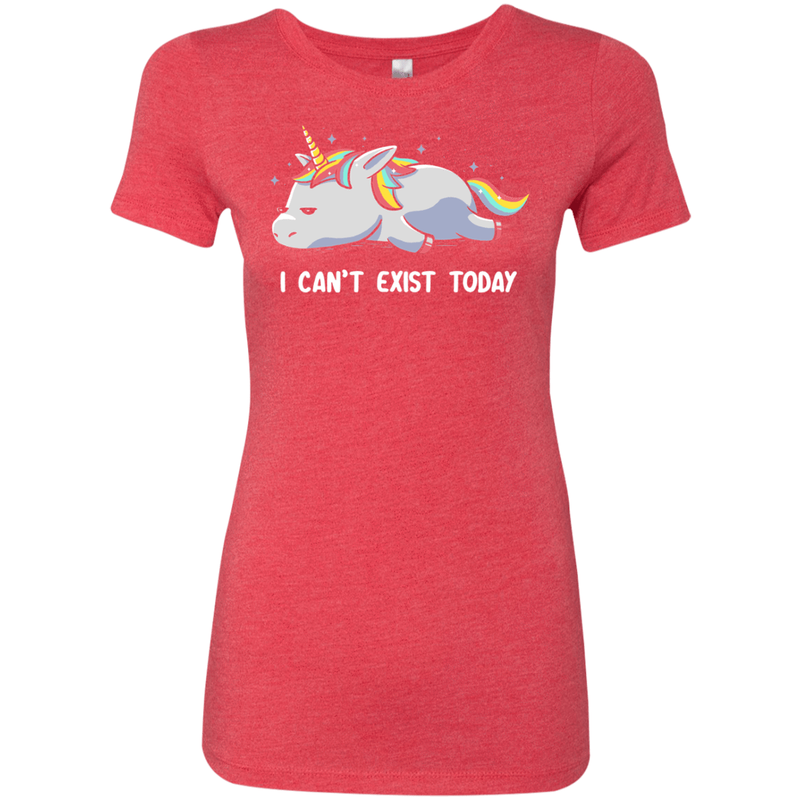 T-Shirts Vintage Red / S I Can't Exist Today Women's Triblend T-Shirt