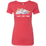 T-Shirts Vintage Red / S I Can't Exist Today Women's Triblend T-Shirt