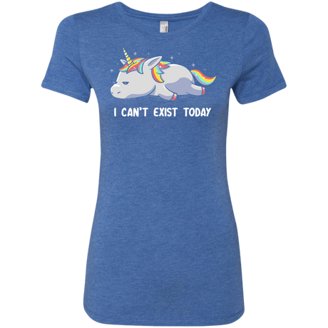 T-Shirts Vintage Royal / S I Can't Exist Today Women's Triblend T-Shirt