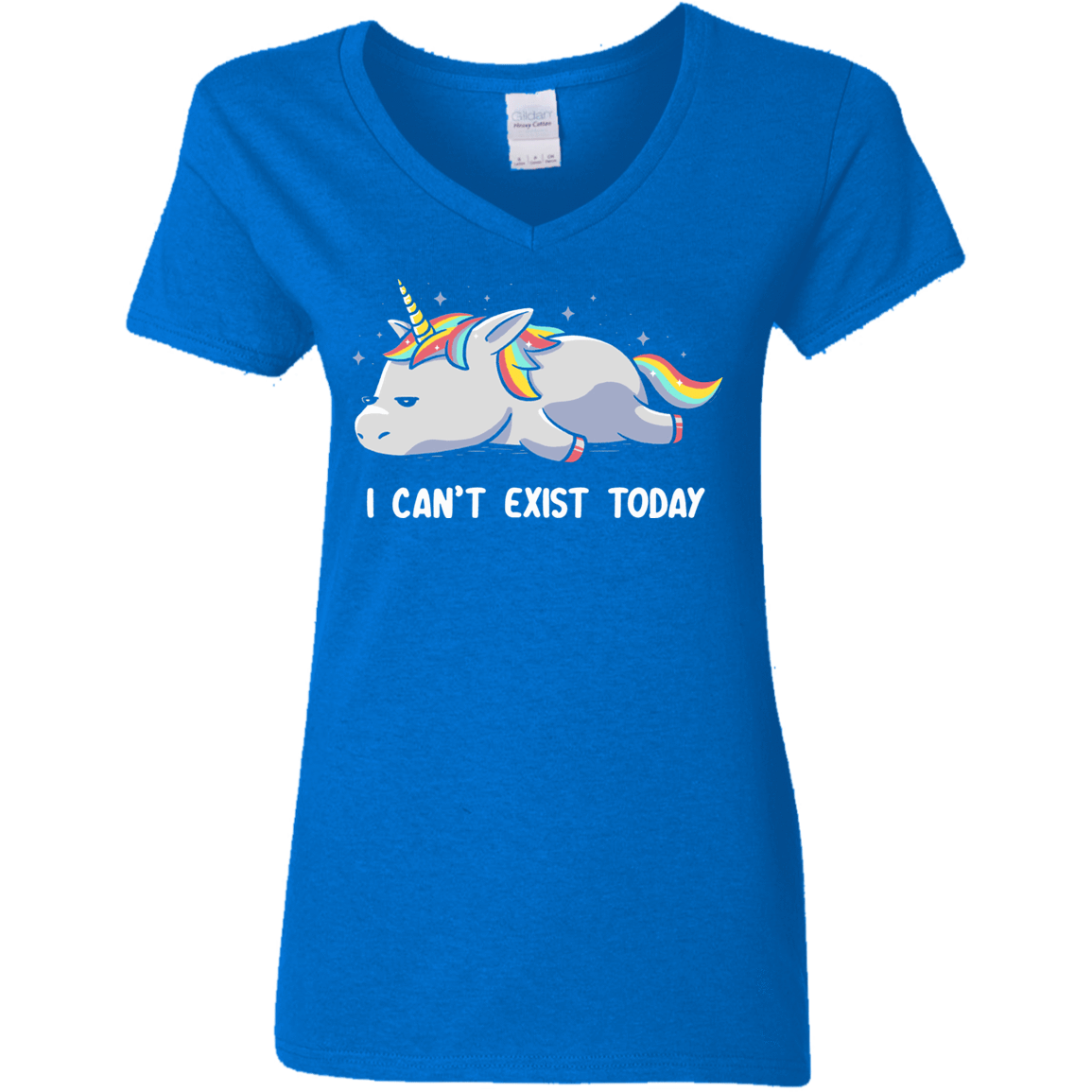 T-Shirts Royal / S I Can't Exist Today Women's V-Neck T-Shirt