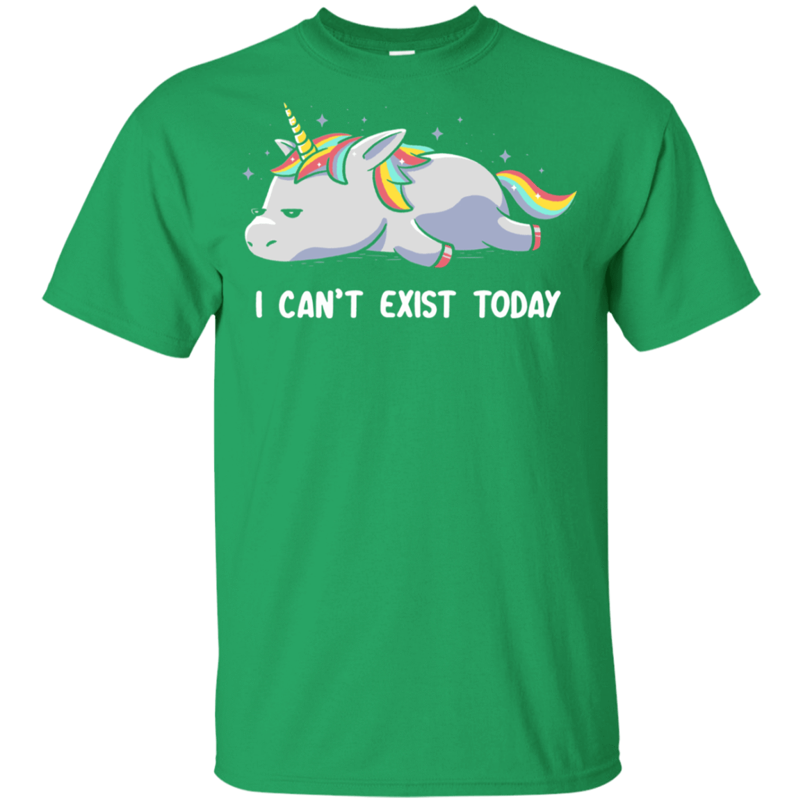 T-Shirts Irish Green / YXS I Can't Exist Today Youth T-Shirt