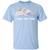 T-Shirts Light Blue / YXS I Can't Exist Today Youth T-Shirt