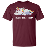 T-Shirts Maroon / YXS I Can't Exist Today Youth T-Shirt