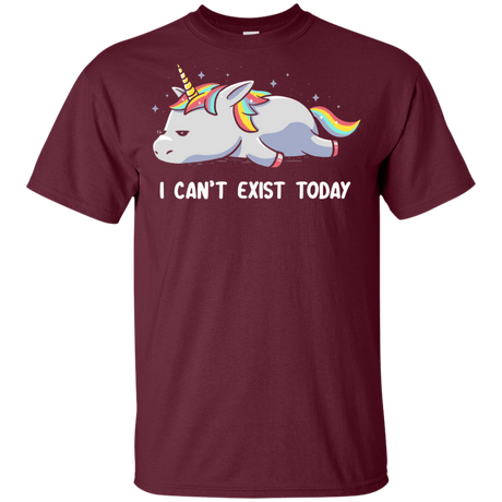 T-Shirts Maroon / YXS I Can't Exist Today Youth T-Shirt