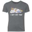 T-Shirts Premium Heather / YXS I Can't Exist Today Youth Triblend T-Shirt