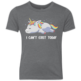 T-Shirts Premium Heather / YXS I Can't Exist Today Youth Triblend T-Shirt