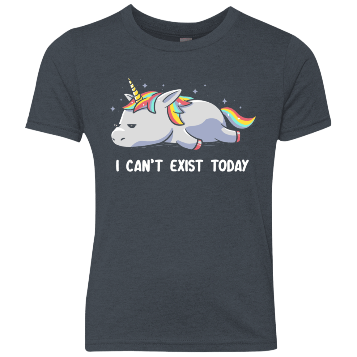 T-Shirts Vintage Navy / YXS I Can't Exist Today Youth Triblend T-Shirt