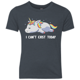 T-Shirts Vintage Navy / YXS I Can't Exist Today Youth Triblend T-Shirt