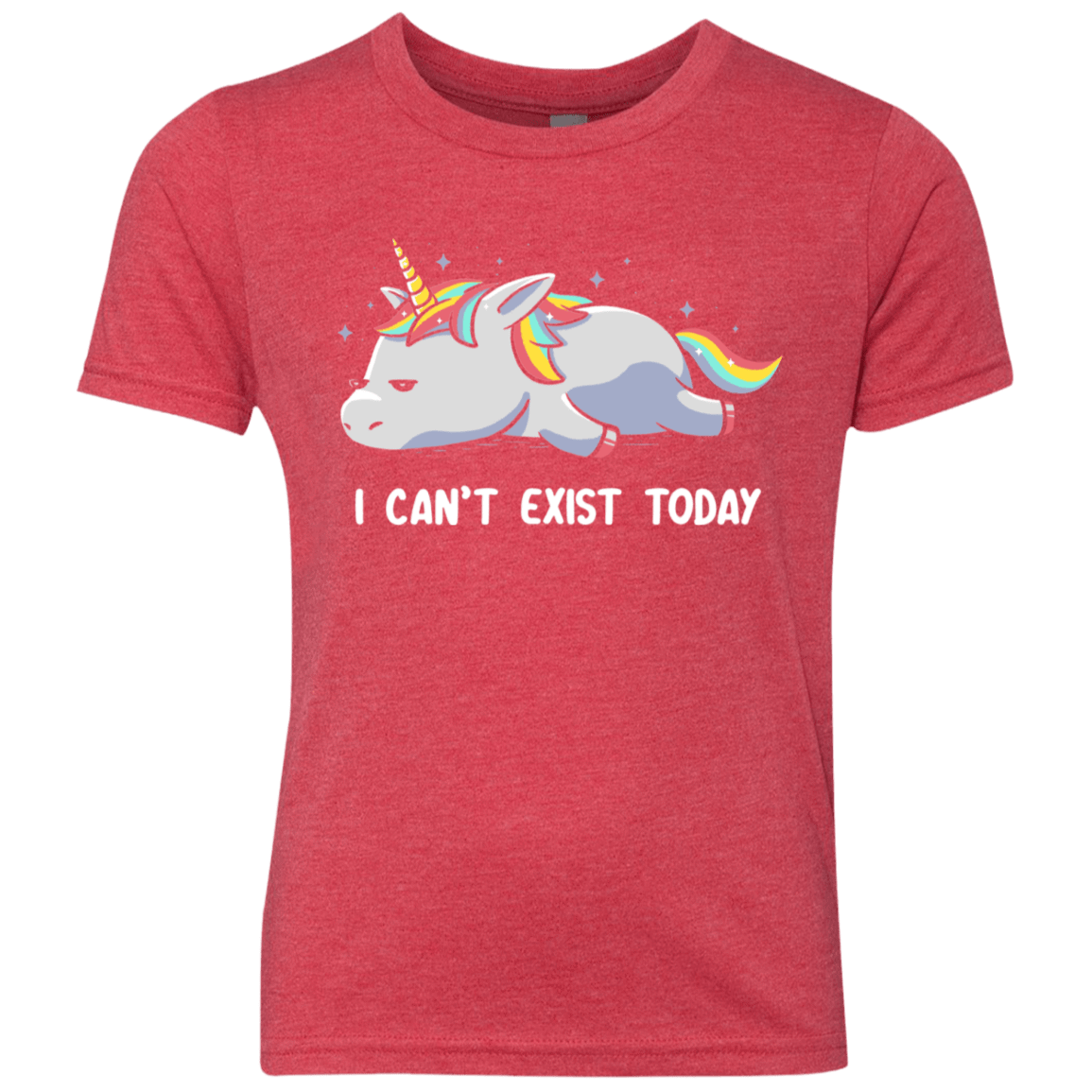 T-Shirts Vintage Red / YXS I Can't Exist Today Youth Triblend T-Shirt