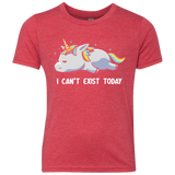 T-Shirts Vintage Red / YXS I Can't Exist Today Youth Triblend T-Shirt