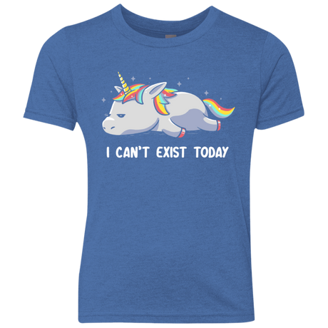 T-Shirts Vintage Royal / YXS I Can't Exist Today Youth Triblend T-Shirt