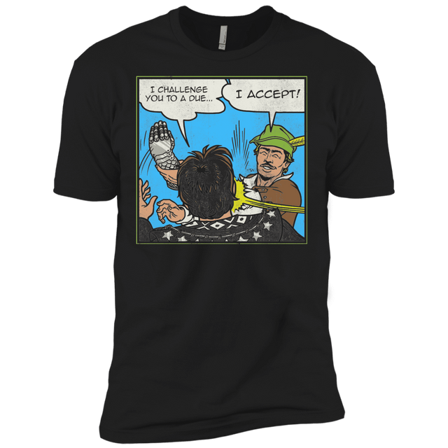 T-Shirts Black / X-Small I Challenge You to a Duel Men's Premium T-Shirt