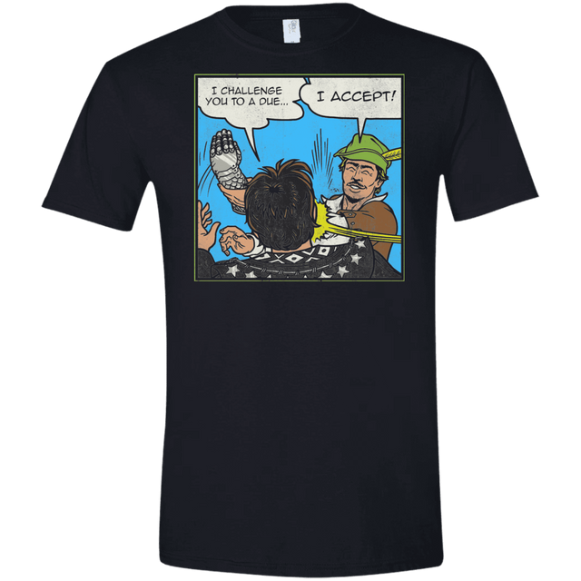 T-Shirts Black / X-Small I Challenge You to a Duel Men's Semi-Fitted Softstyle