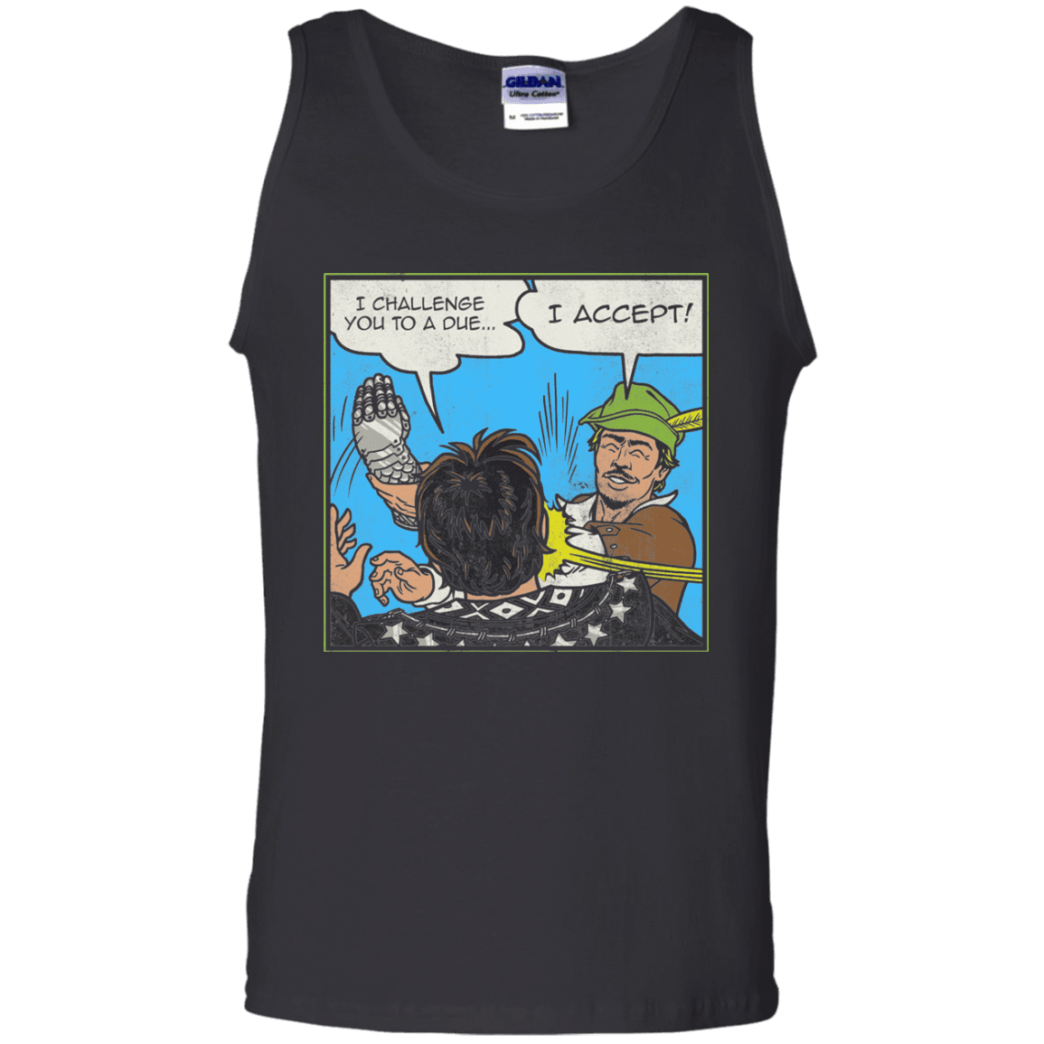 T-Shirts Black / S I Challenge You to a Duel Men's Tank Top