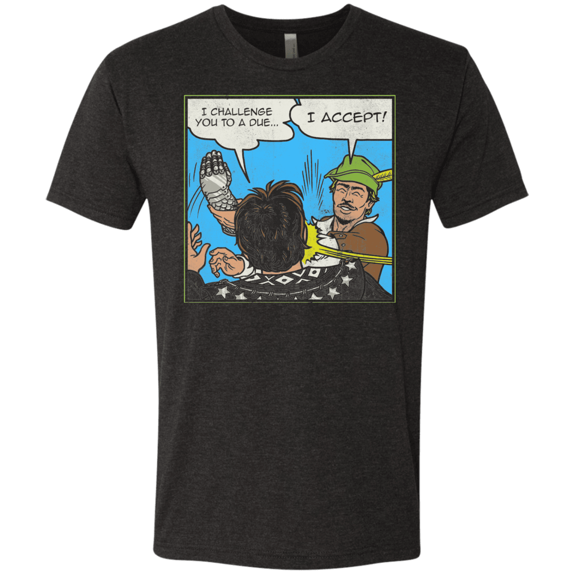 T-Shirts Vintage Black / S I Challenge You to a Duel Men's Triblend T-Shirt