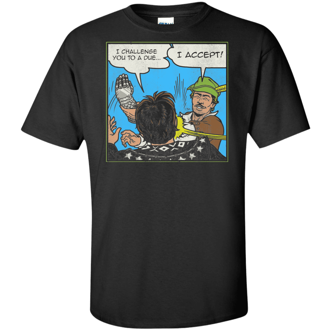 T-Shirts Black / XLT I Challenge You to a Duel Tall T-Shirt