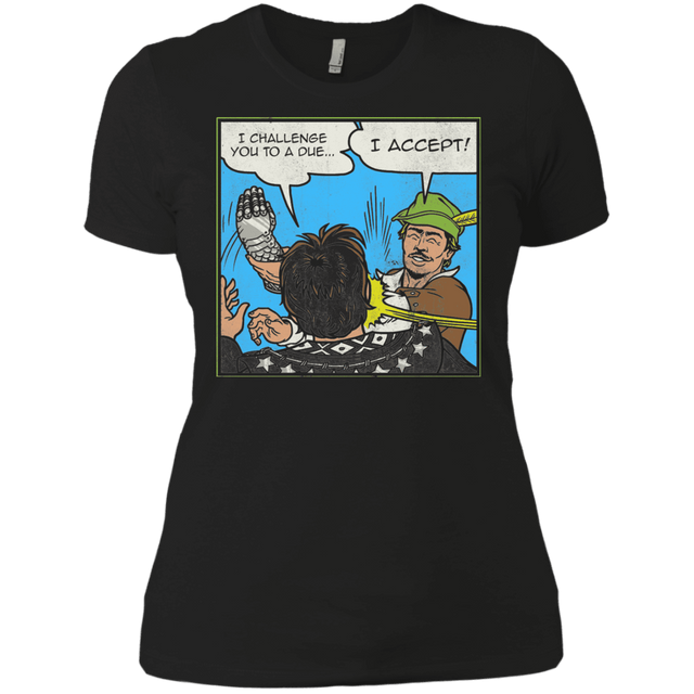 T-Shirts Black / X-Small I Challenge You to a Duel Women's Premium T-Shirt