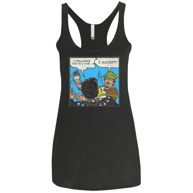 T-Shirts Vintage Black / X-Small I Challenge You to a Duel Women's Triblend Racerback Tank