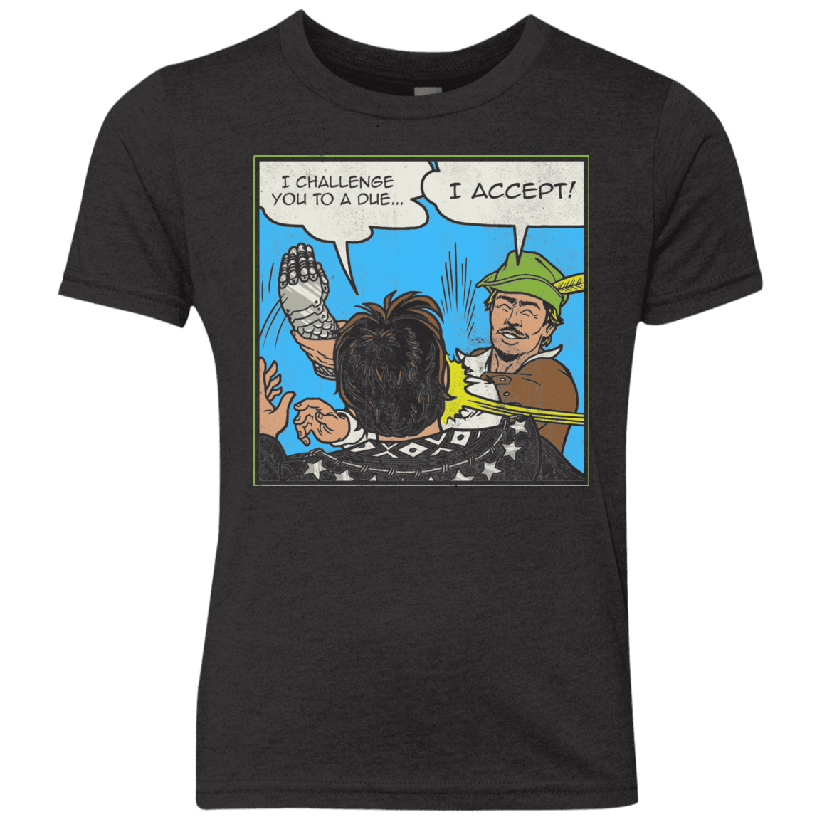 T-Shirts Vintage Black / YXS I Challenge You to a Duel Youth Triblend T-Shirt