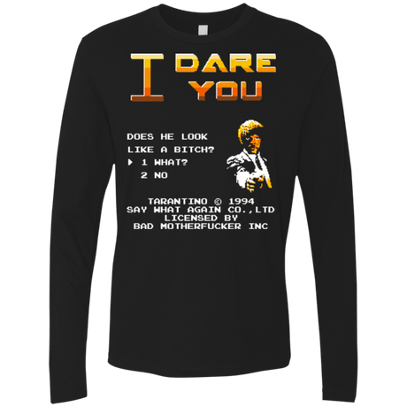 T-Shirts Black / Small I Dare you Men's Premium Long Sleeve