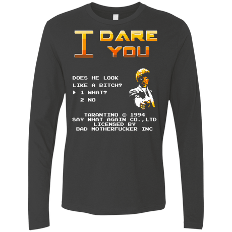 T-Shirts Heavy Metal / Small I Dare you Men's Premium Long Sleeve