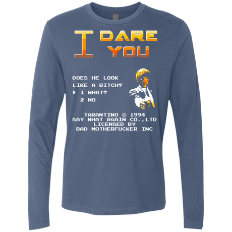 T-Shirts Indigo / Small I Dare you Men's Premium Long Sleeve