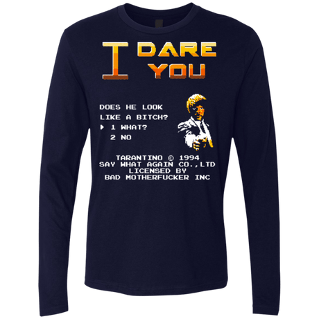 T-Shirts Midnight Navy / Small I Dare you Men's Premium Long Sleeve