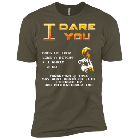 T-Shirts Military Green / X-Small I Dare you Men's Premium T-Shirt
