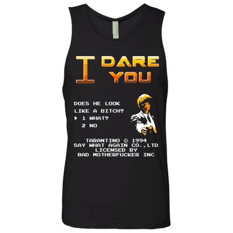T-Shirts Black / Small I Dare you Men's Premium Tank Top