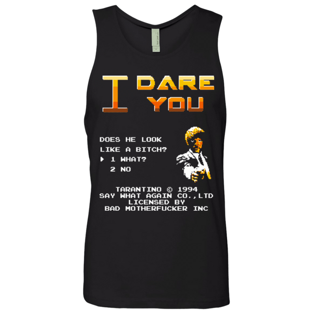T-Shirts Black / Small I Dare you Men's Premium Tank Top