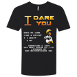T-Shirts Black / X-Small I Dare you Men's Premium V-Neck