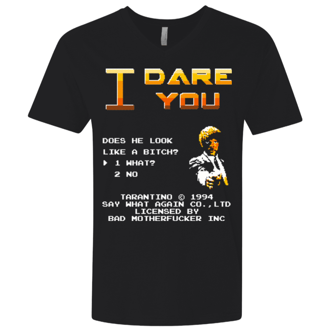 T-Shirts Black / X-Small I Dare you Men's Premium V-Neck