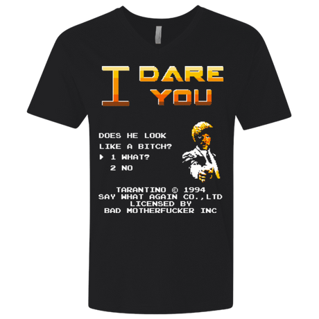 T-Shirts Black / X-Small I Dare you Men's Premium V-Neck