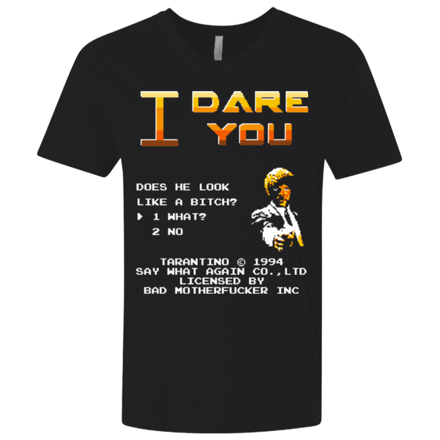 T-Shirts Black / X-Small I Dare you Men's Premium V-Neck