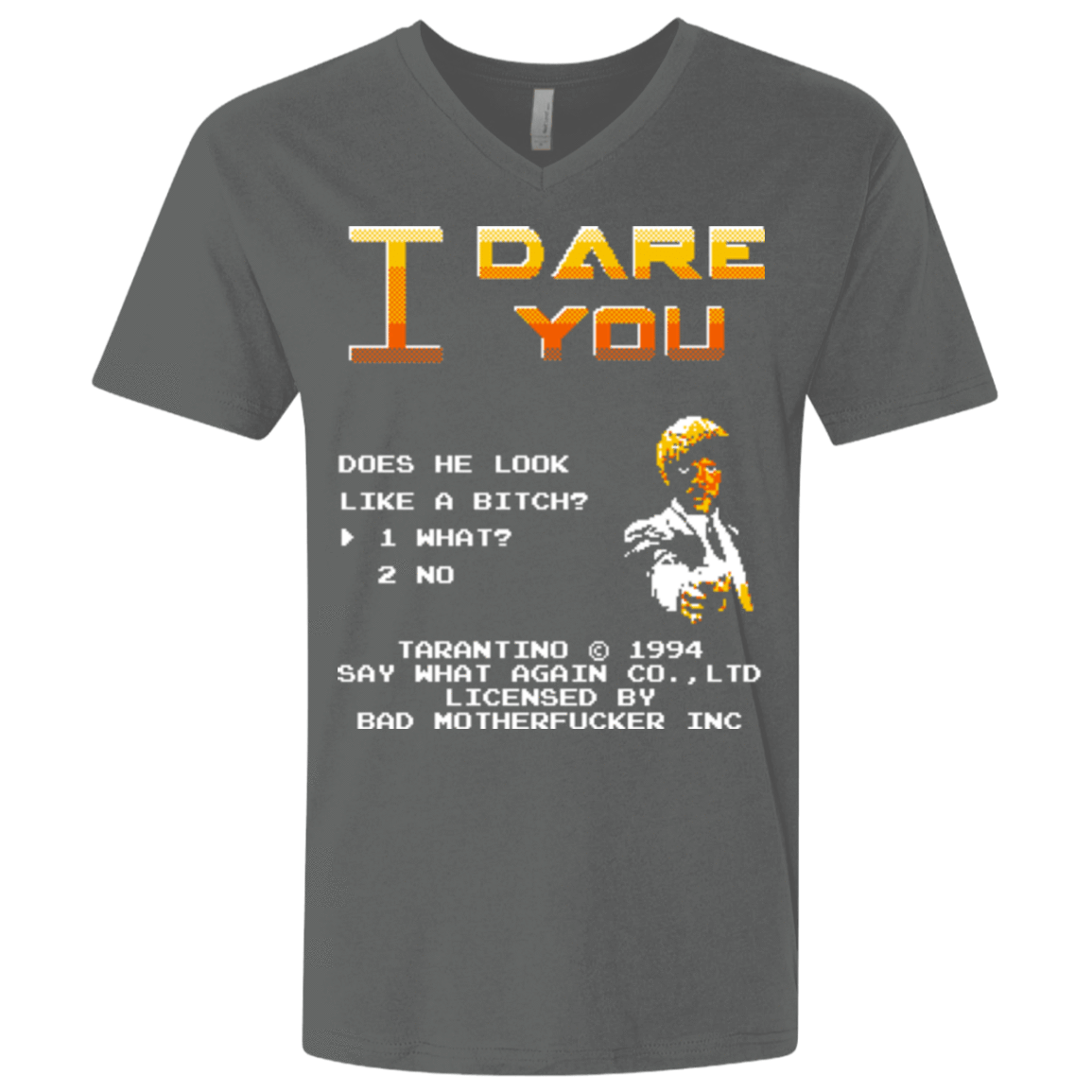 T-Shirts Heavy Metal / X-Small I Dare you Men's Premium V-Neck