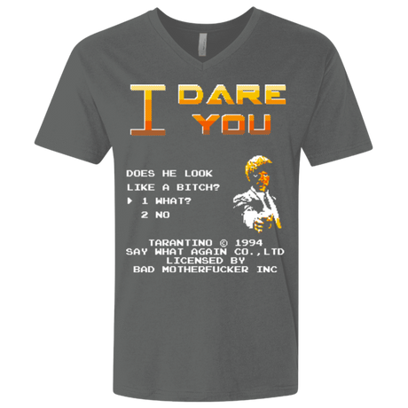 T-Shirts Heavy Metal / X-Small I Dare you Men's Premium V-Neck