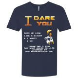 T-Shirts Midnight Navy / X-Small I Dare you Men's Premium V-Neck