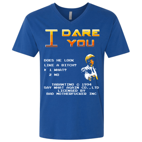 T-Shirts Royal / X-Small I Dare you Men's Premium V-Neck