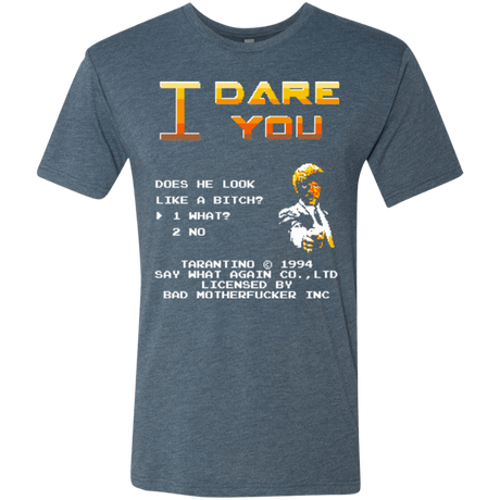 T-Shirts Indigo / Small I Dare you Men's Triblend T-Shirt