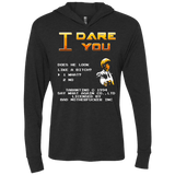 T-Shirts Vintage Black / X-Small I Dare you Triblend Long Sleeve Hoodie Tee