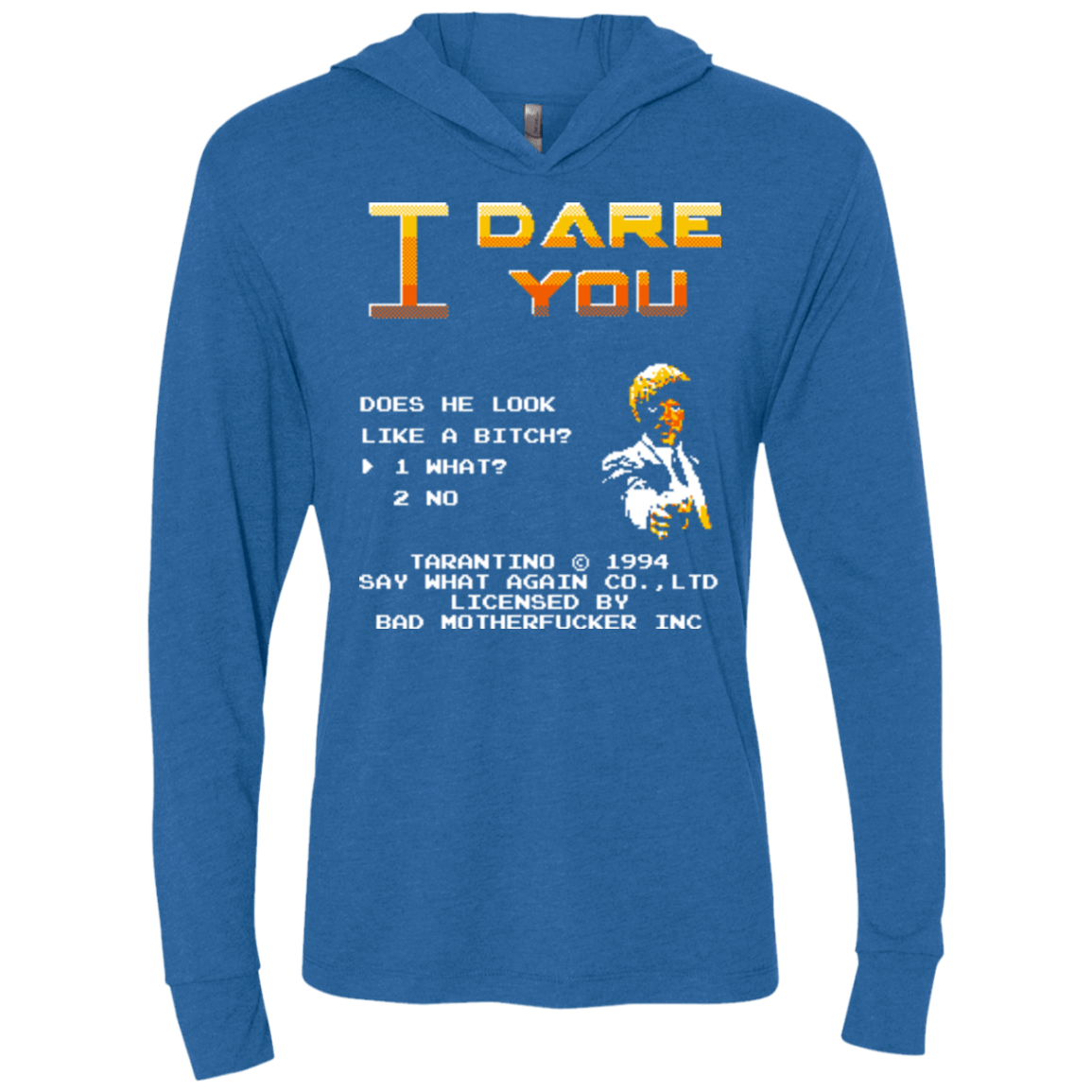 T-Shirts Vintage Royal / X-Small I Dare you Triblend Long Sleeve Hoodie Tee