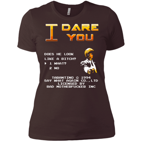 T-Shirts Dark Chocolate / X-Small I Dare you Women's Premium T-Shirt
