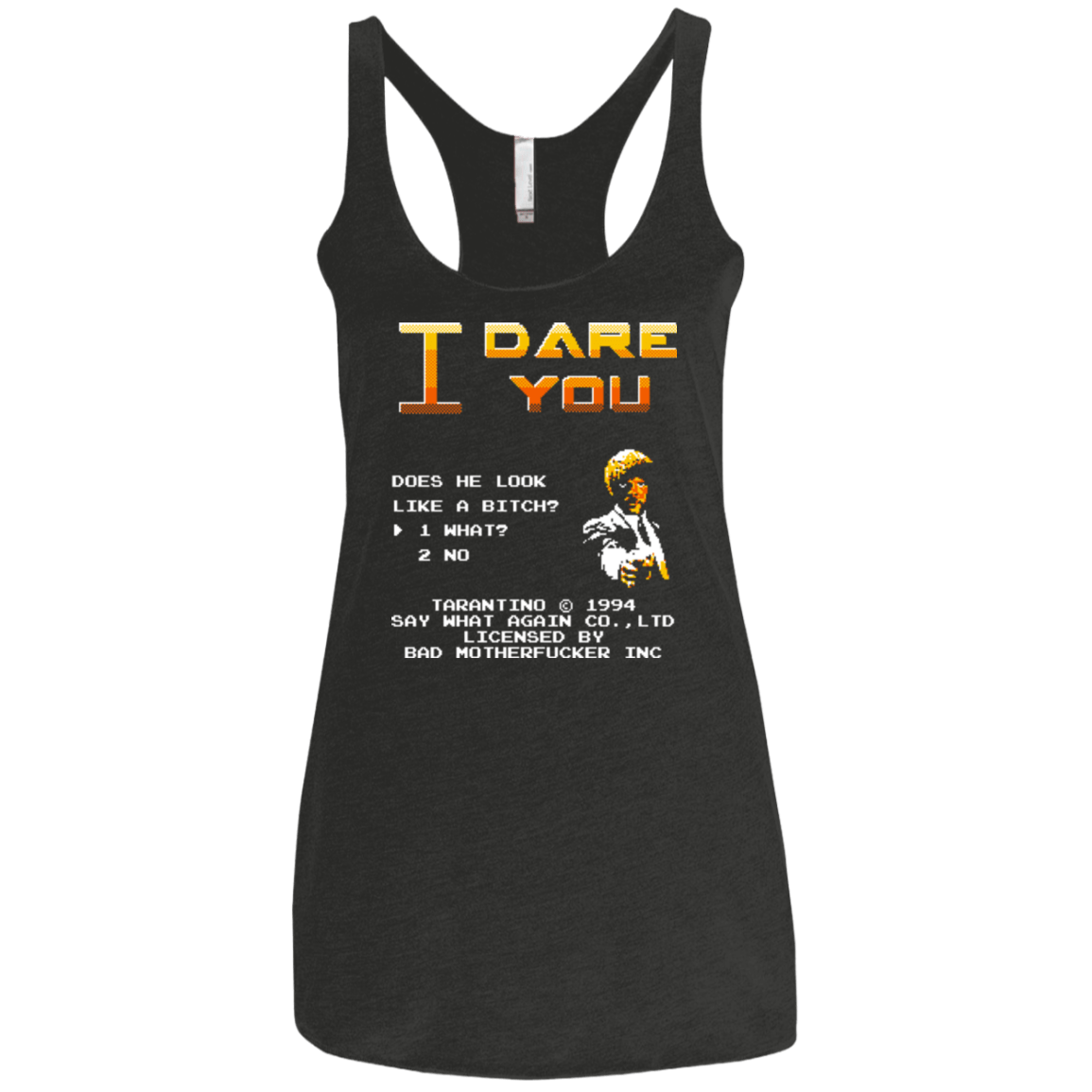 T-Shirts Vintage Black / X-Small I Dare you Women's Triblend Racerback Tank